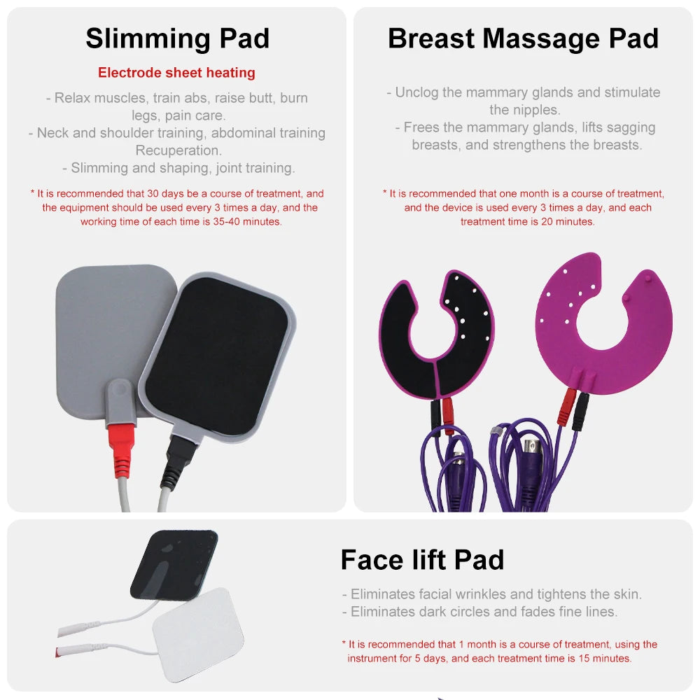 AOKO Electronic EMS Microcurrent Muscle Stimulator With Heated Massager