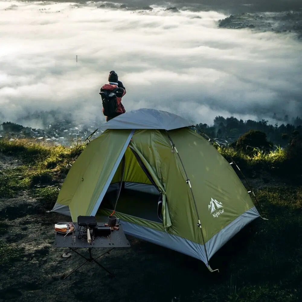 Night Cat Upgraded Backpacking Tent For Two Persons, Easy Setup