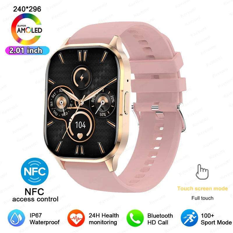 Ultra Thin Smartwatch With Bluetooth Calling And Health Tracking