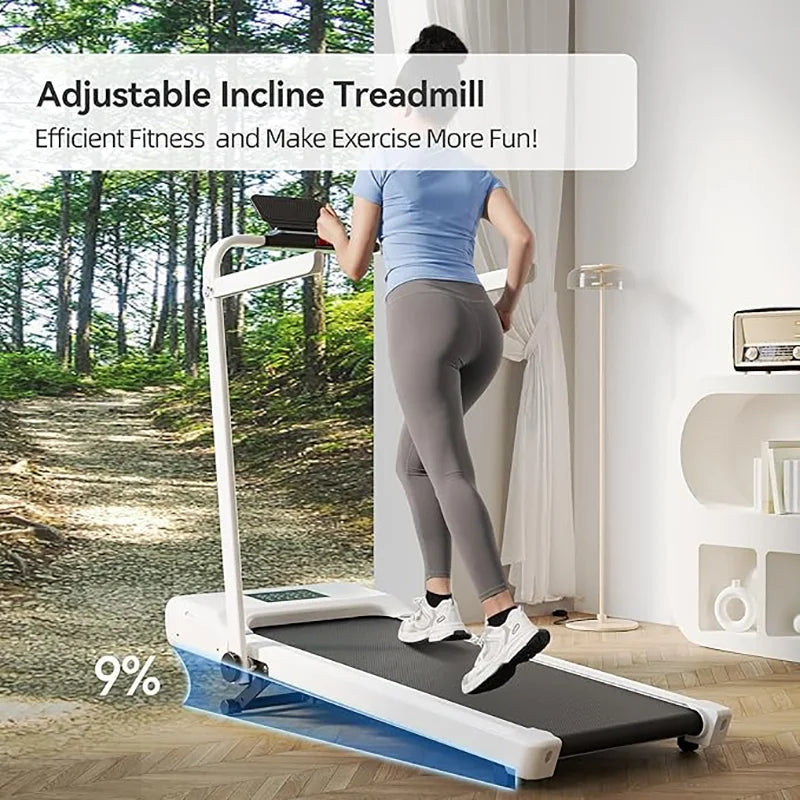 Superun Foldable Incline Walking Pad Treadmill for Home and Office