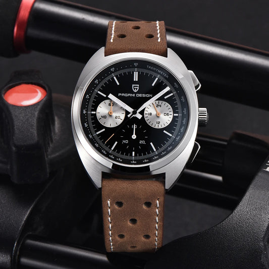 PAGANI DESIGN Men's Sapphire Quartz Chronograph Luxury Wristwatch