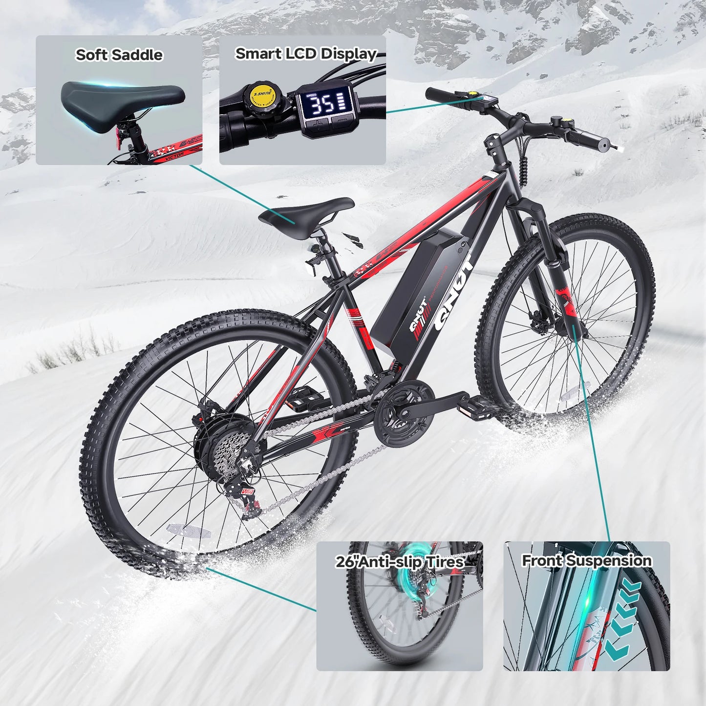 Victor3.0 Mountain Electric Bicycle 1000W 36V EBike