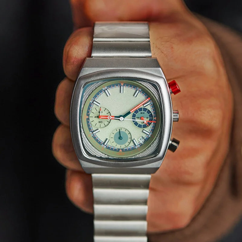 CILOA sports square green watch men's brand authentic 2025 new trend fashion high quality light luxury gift quartz watch