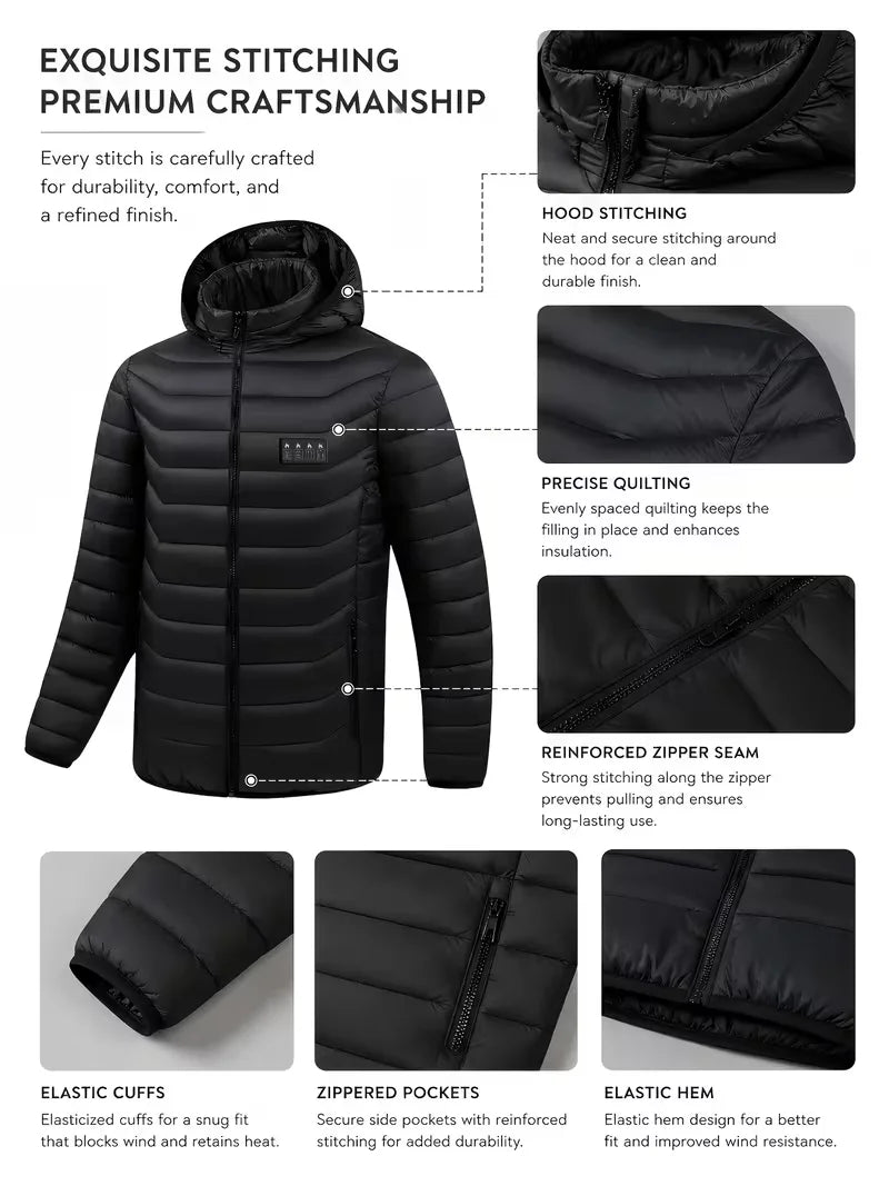 Mens Heated Jacket With 39 Zones And Four Temperature Settings