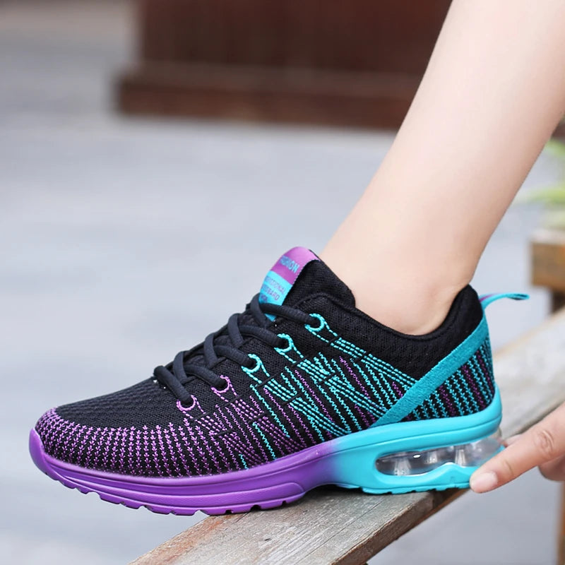 AZGB Women Running Shoes Breathable Athletic Sneakers Nonslip For Walking