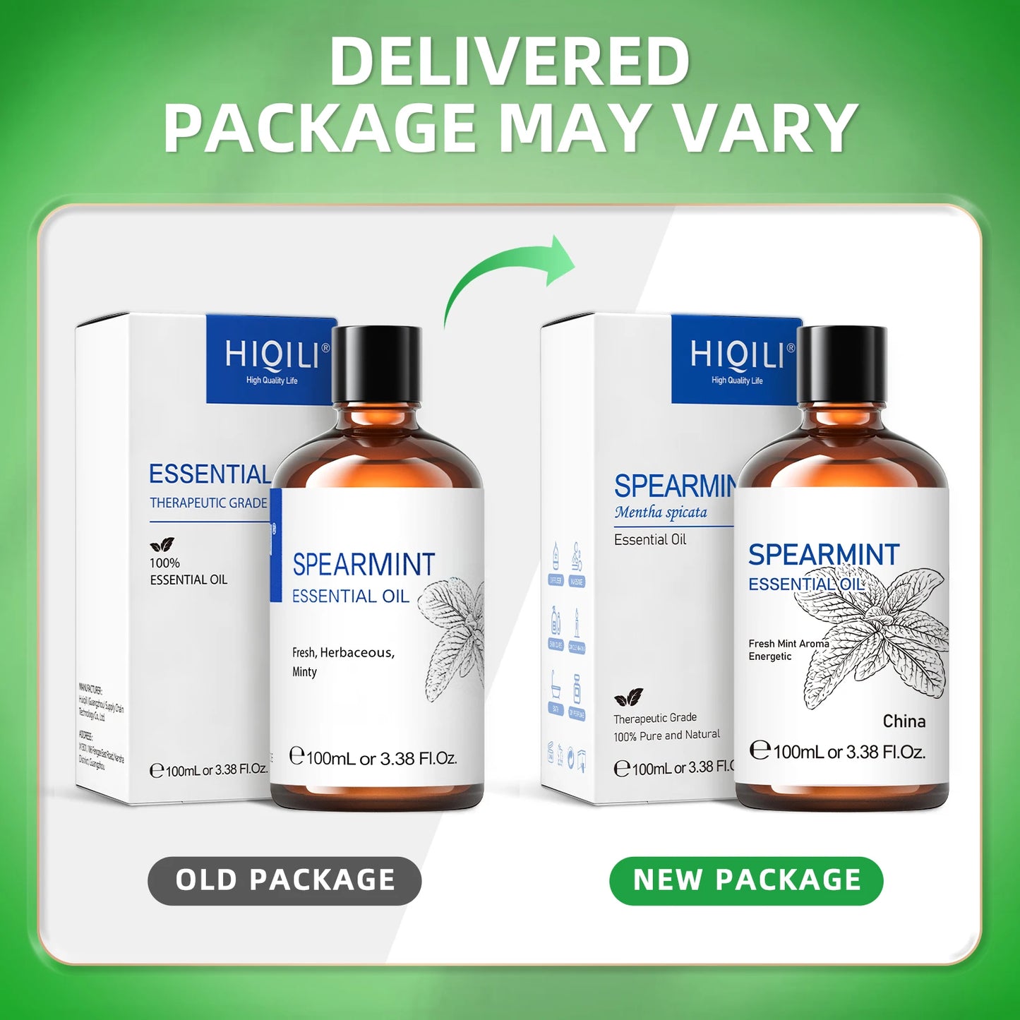 HIQILI Spearmint Vanilla Rose Cinnamon Lemon Essential Oil For Diffuser
