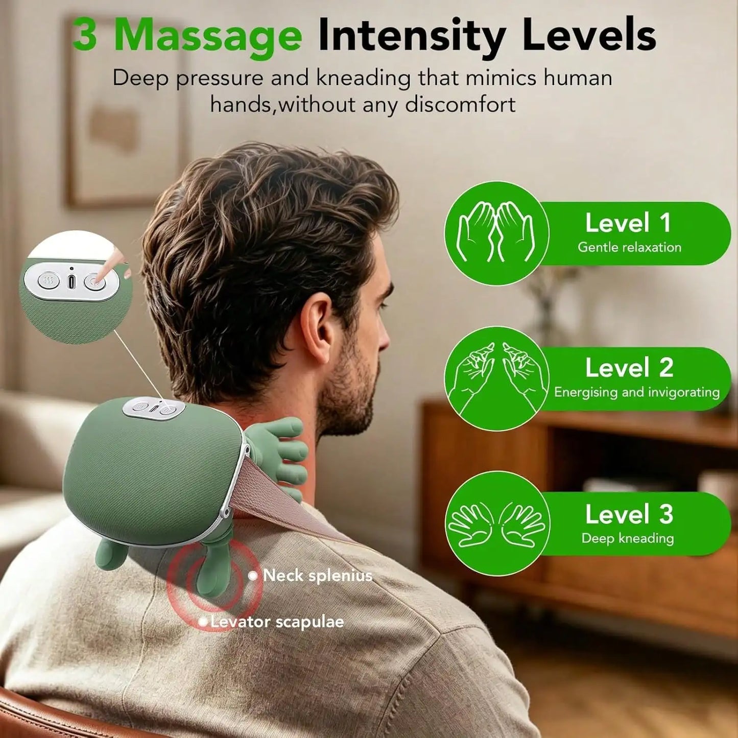 4D Neck Massager With Heat For Shoulders And Full Body