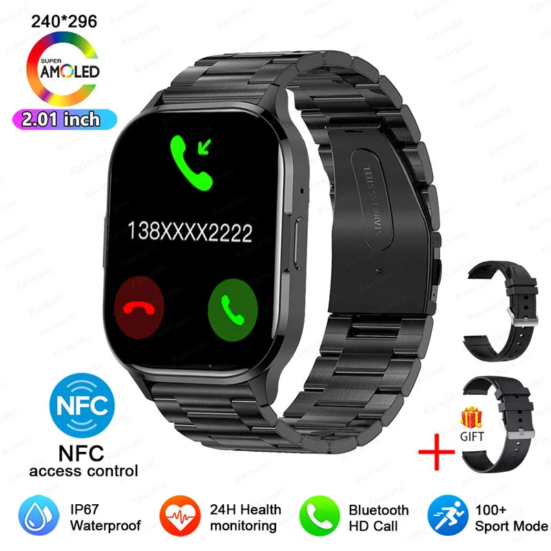 Ultra Thin Smartwatch With Bluetooth Calling And Health Tracking