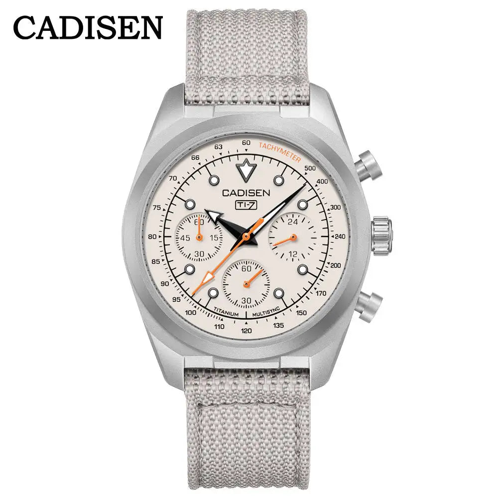 Cadisen Titanium Chronograph Quartz Watch With Sapphire Crystal