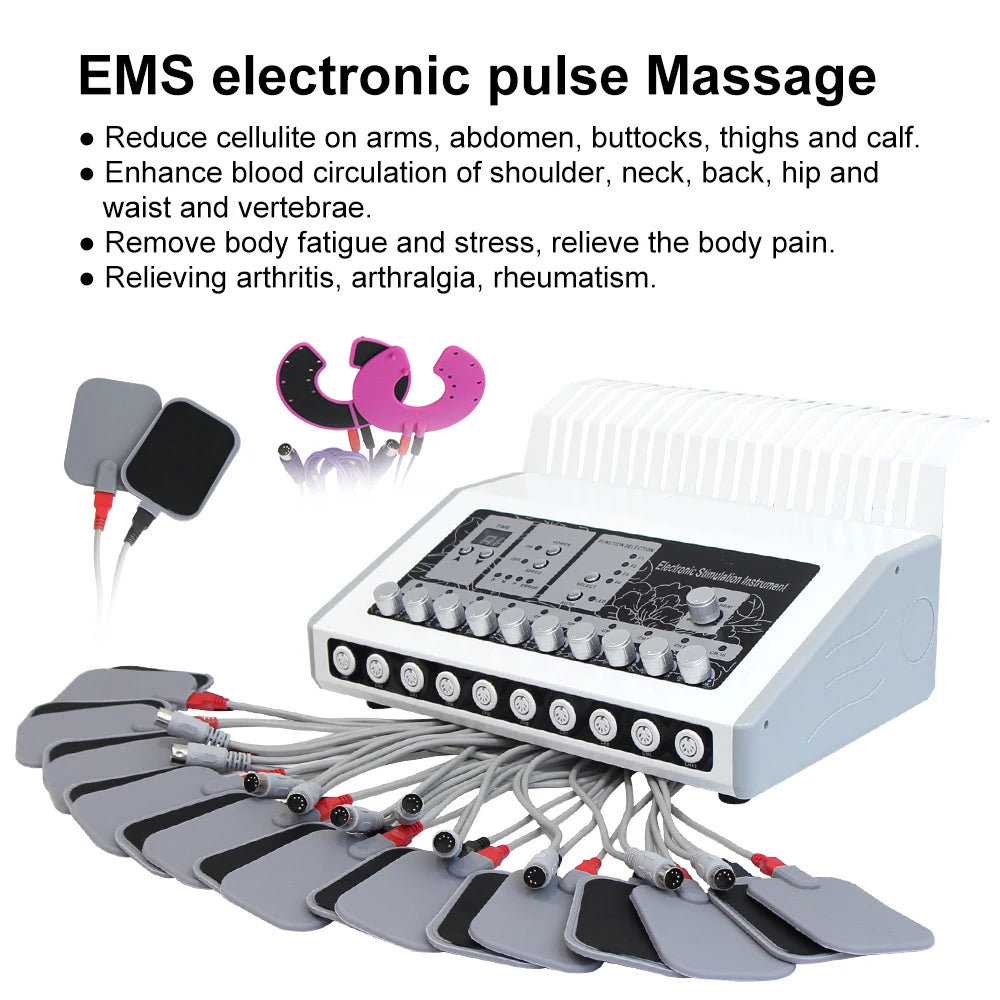AOKO Electronic EMS Microcurrent Muscle Stimulator With Heated Massager