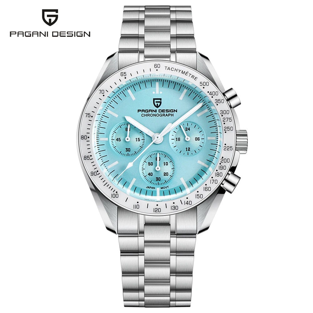 2025 New PAGANI DESIGN V5 Moon Men's Watches Top Luxury Quartz Watch For Men Chronograph Waterproof Sport Stainless Steel Clock