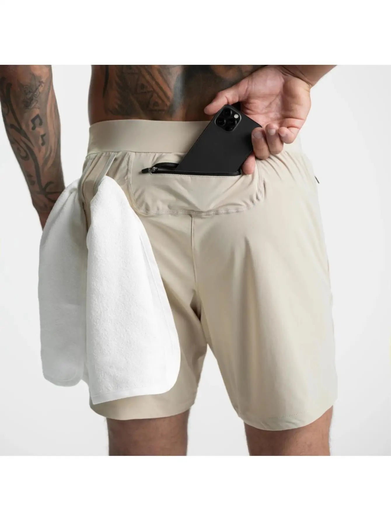 Shorts Men's Running Sports Training Fitness Shorts Jogging Shorts Quick Dry Breathable Lightweight Sports Shorts