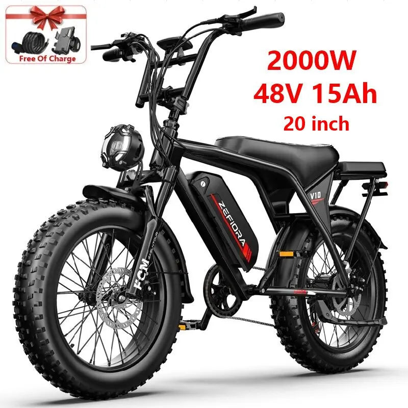 ZEFIORA Wild Beast Electric Bike UL2849 48V Front Brake