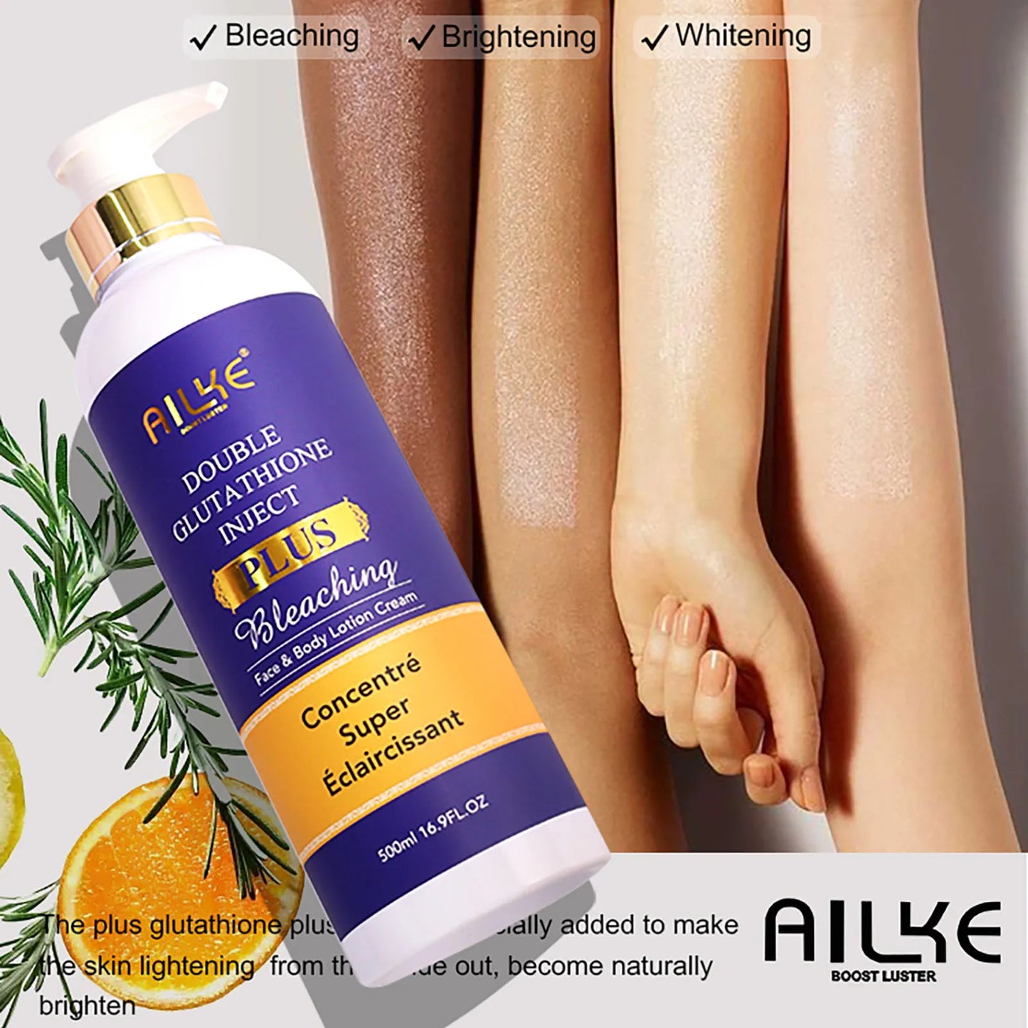 AILKE Double Glutathione Whitening Set For All Skin Types