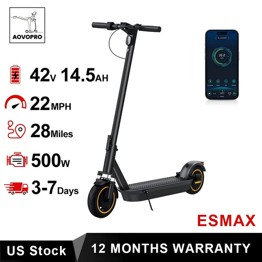 AOVOPRO ESMAX Electric Scooter 500W Foldable