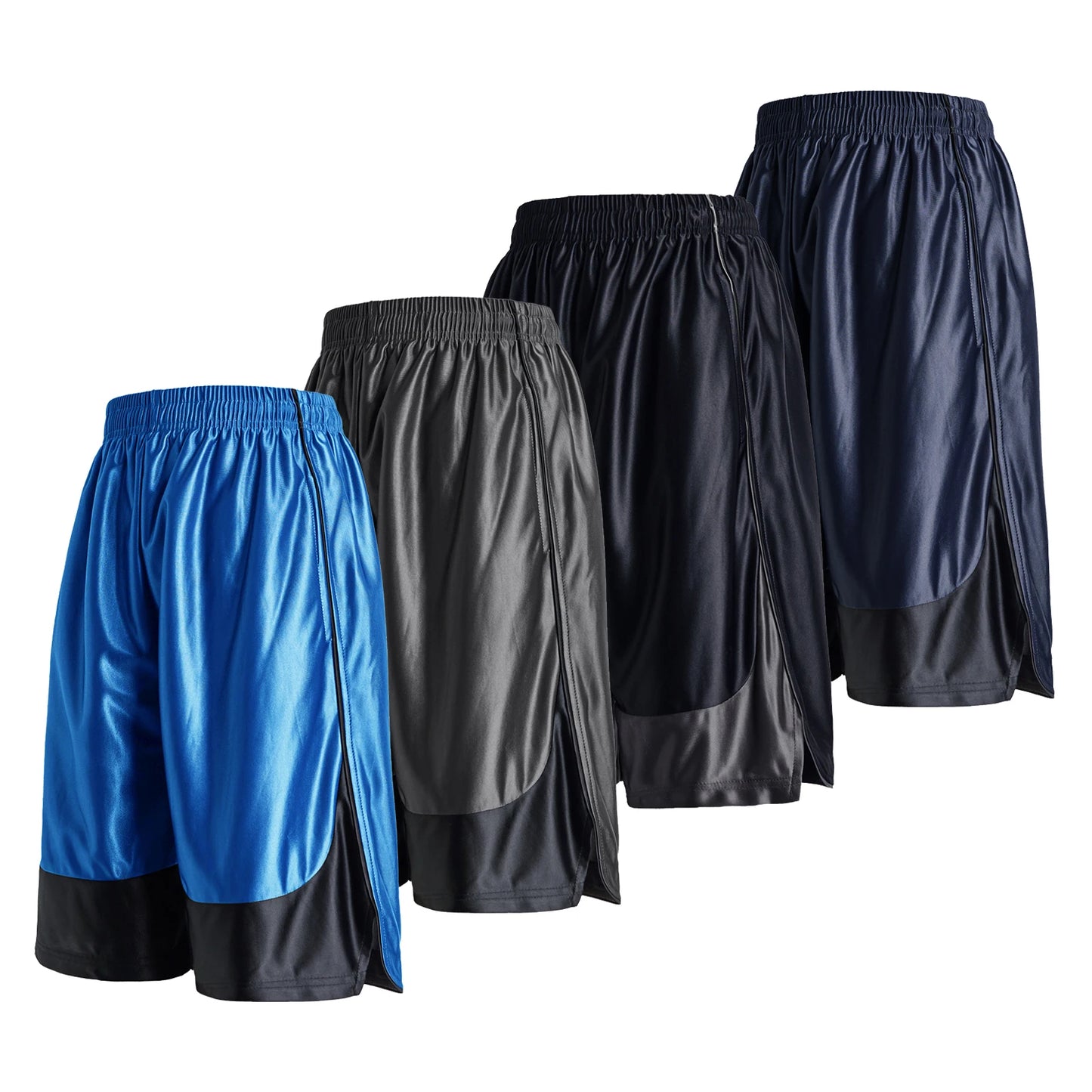 4pcs Summer Men's Shorts Sportswear Quick Drying Breathable Men Shorts Casual Bottoms Gym Fitness Training Jogging Short Pants
