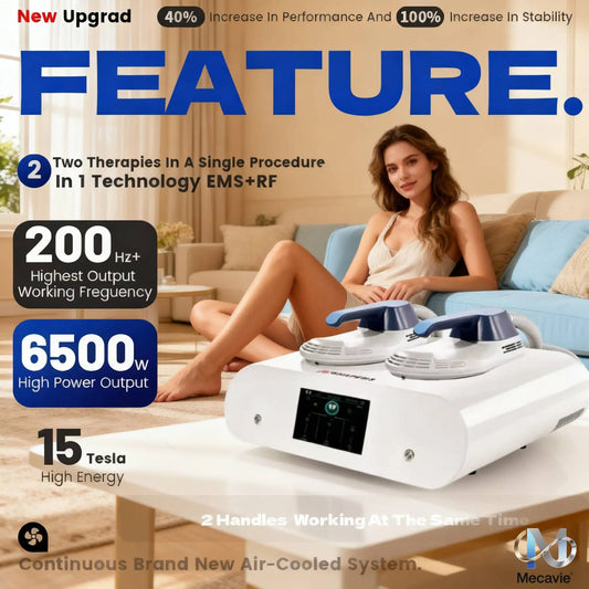 Emsnova Portable EMS Muscle Stimulator 2 Handles 6500W