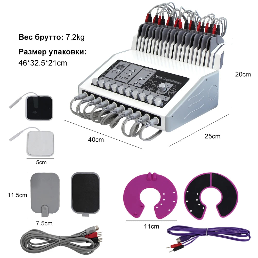 AOKO Electronic EMS Microcurrent Muscle Stimulator With Heated Massager