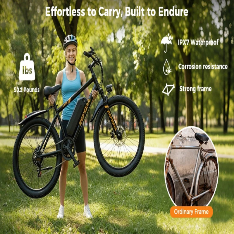 Zefiora M10 Electric Mountain Bike 1000W Ebike Aluminum Alloy Frame