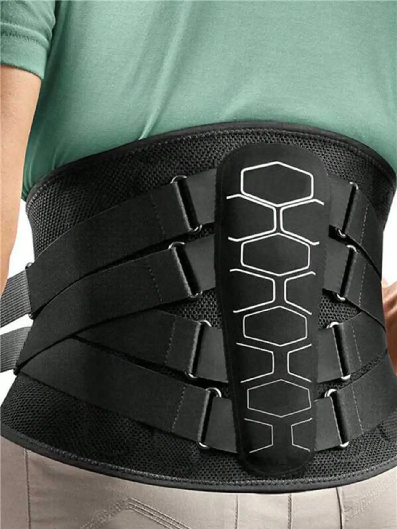 Adjustable Back Support Belt For Men Breathable Mesh Waist Shaper