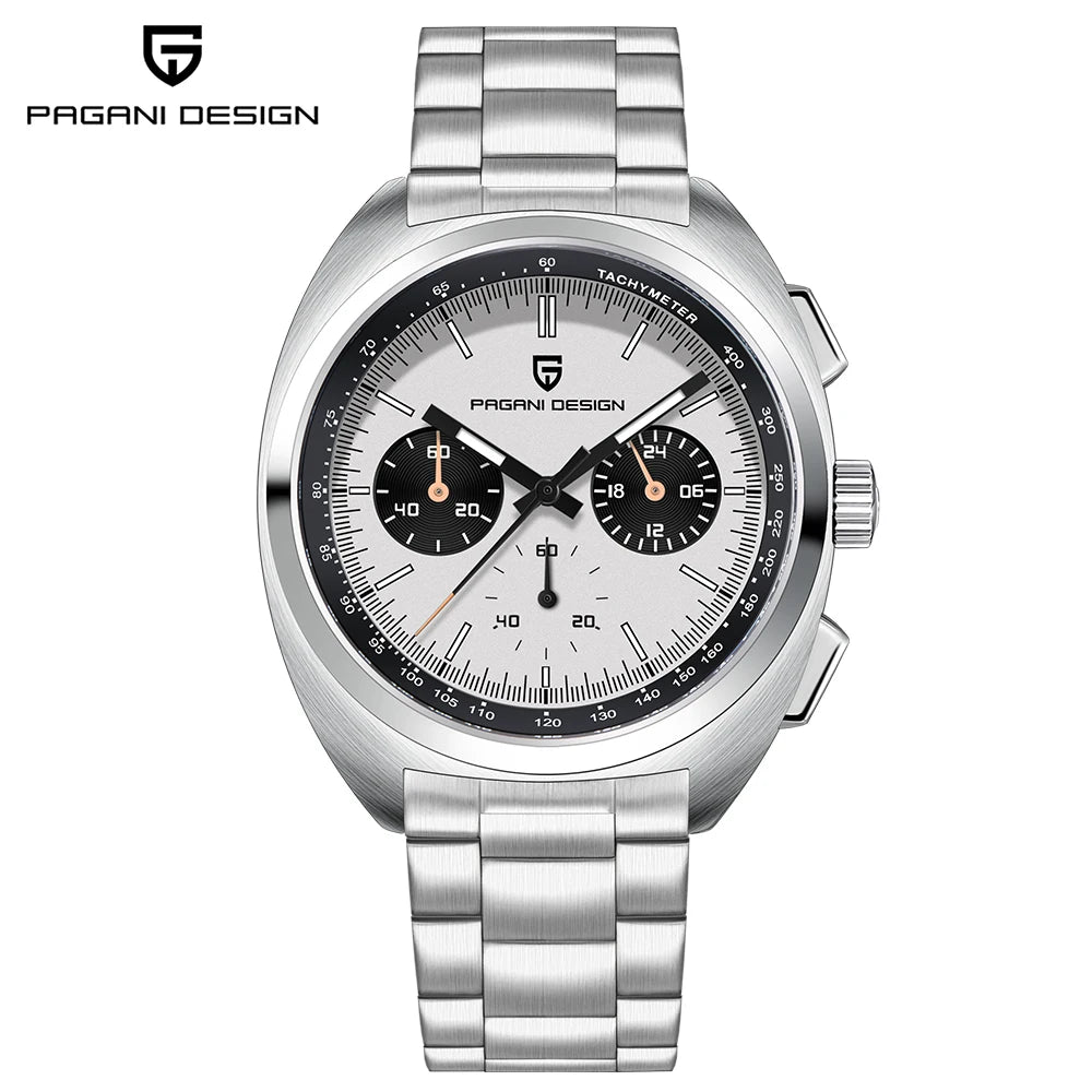 PAGANI DESIGN Men's Sapphire Quartz Chronograph Luxury Wristwatch