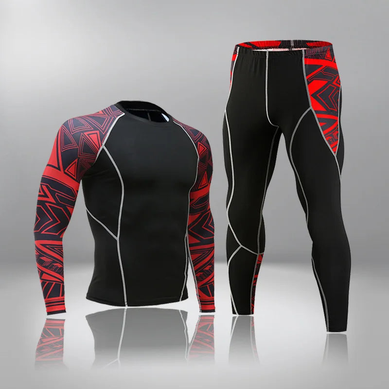 DaFeiBang Men's Thermal Underwear Set Compression Quick Dry