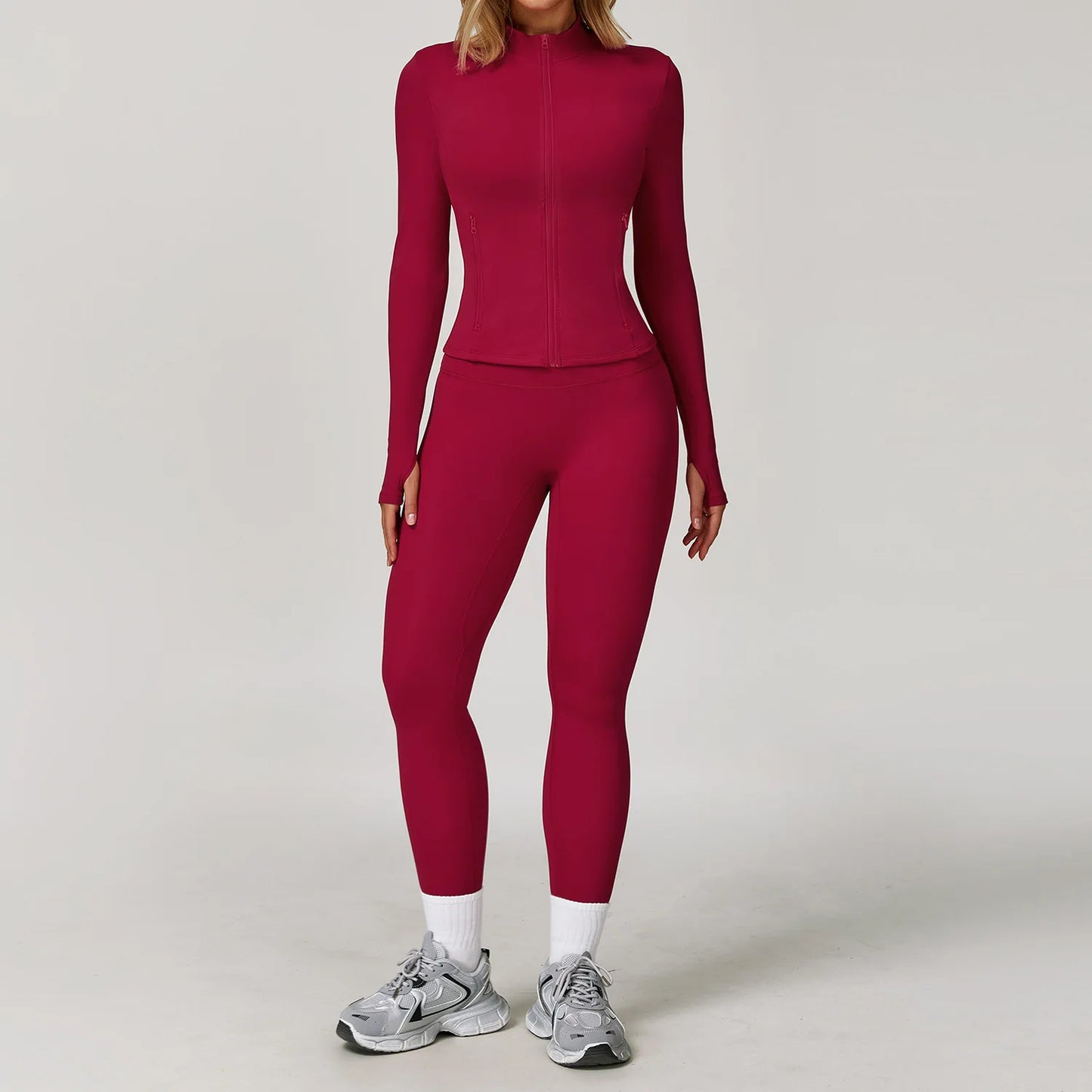 Women Yoga Set 3 Piece Gym Wear High Waist Leggings