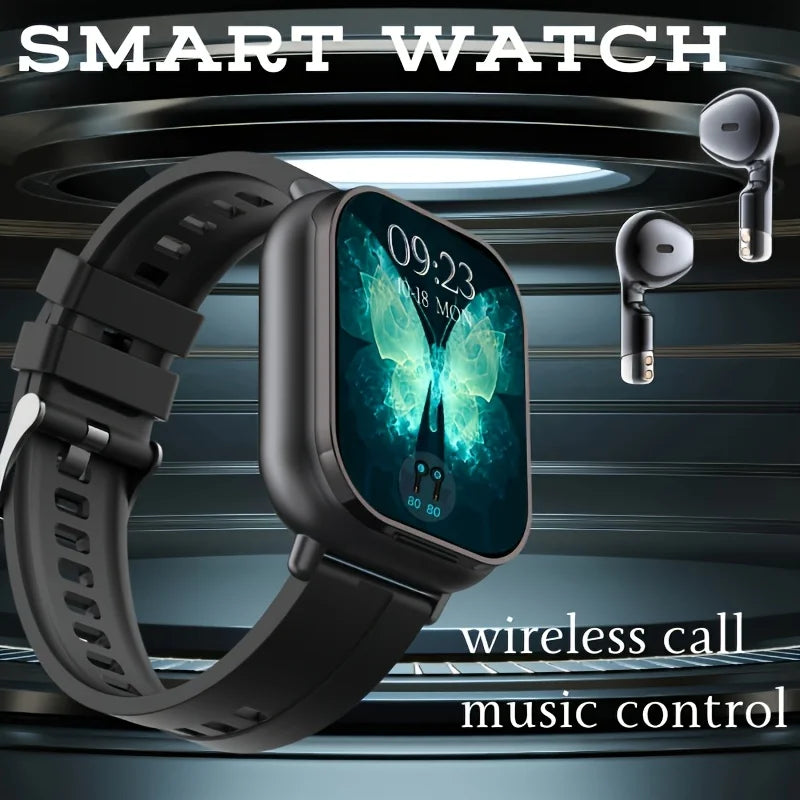 ERUN Two In One Smartwatch With Earbuds And Fitness Tracking