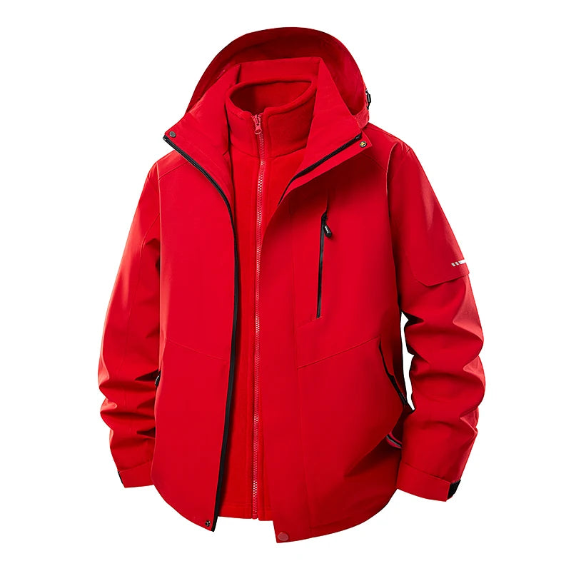 OTIKKC Waterproof Windproof Three In One Thermal Outdoor Jacket