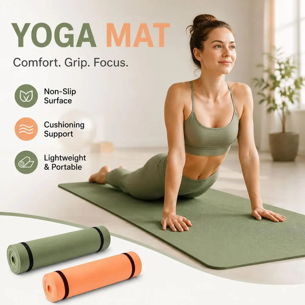 Non Slip EVA Yoga Mat Home Yoga And Pilates Workouts
