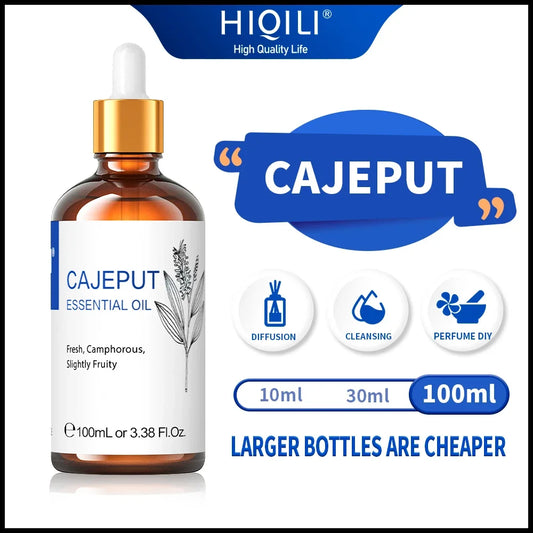 HIQILI Cajeput Essential Oil Pure for Diffuser and Massage