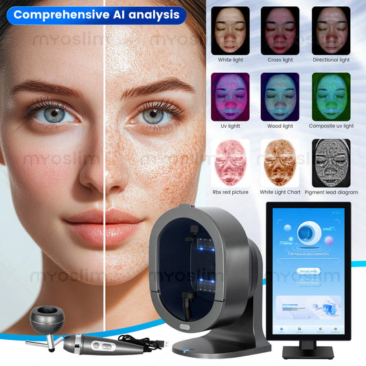 21.5 Inch X5 Facial Skin Analyzer Machine 3D AI Scalp Analyser Multi-Language AI Facial Skin Analysis Scanner for Beauty Care
