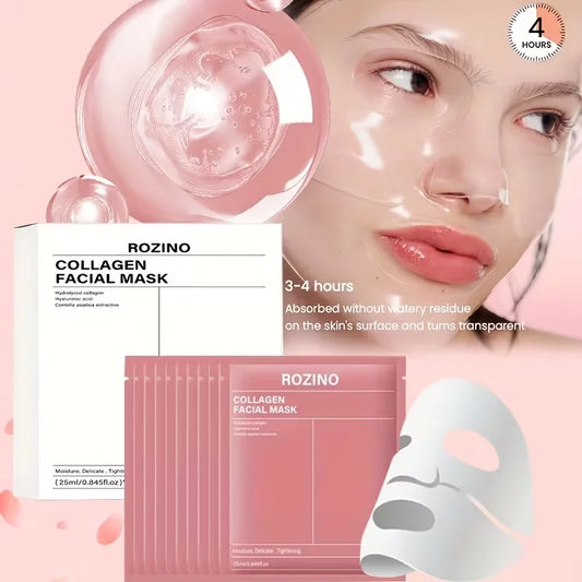 ROZINO Bio Collagen Facial Mask for Hydrated and Glowing Skin