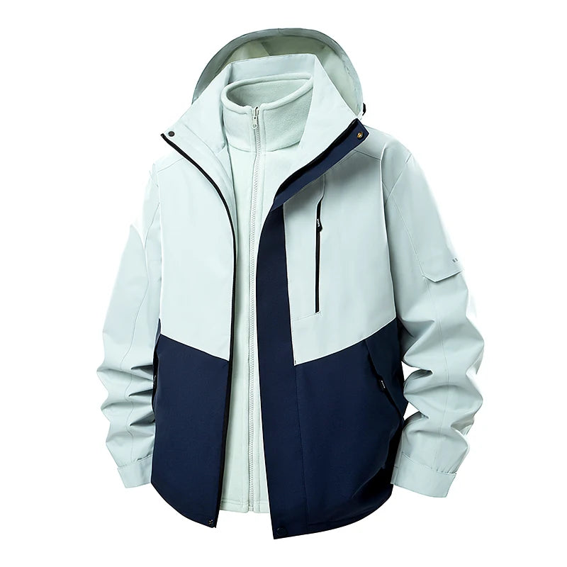 OTIKKC Waterproof Windproof Three In One Thermal Outdoor Jacket