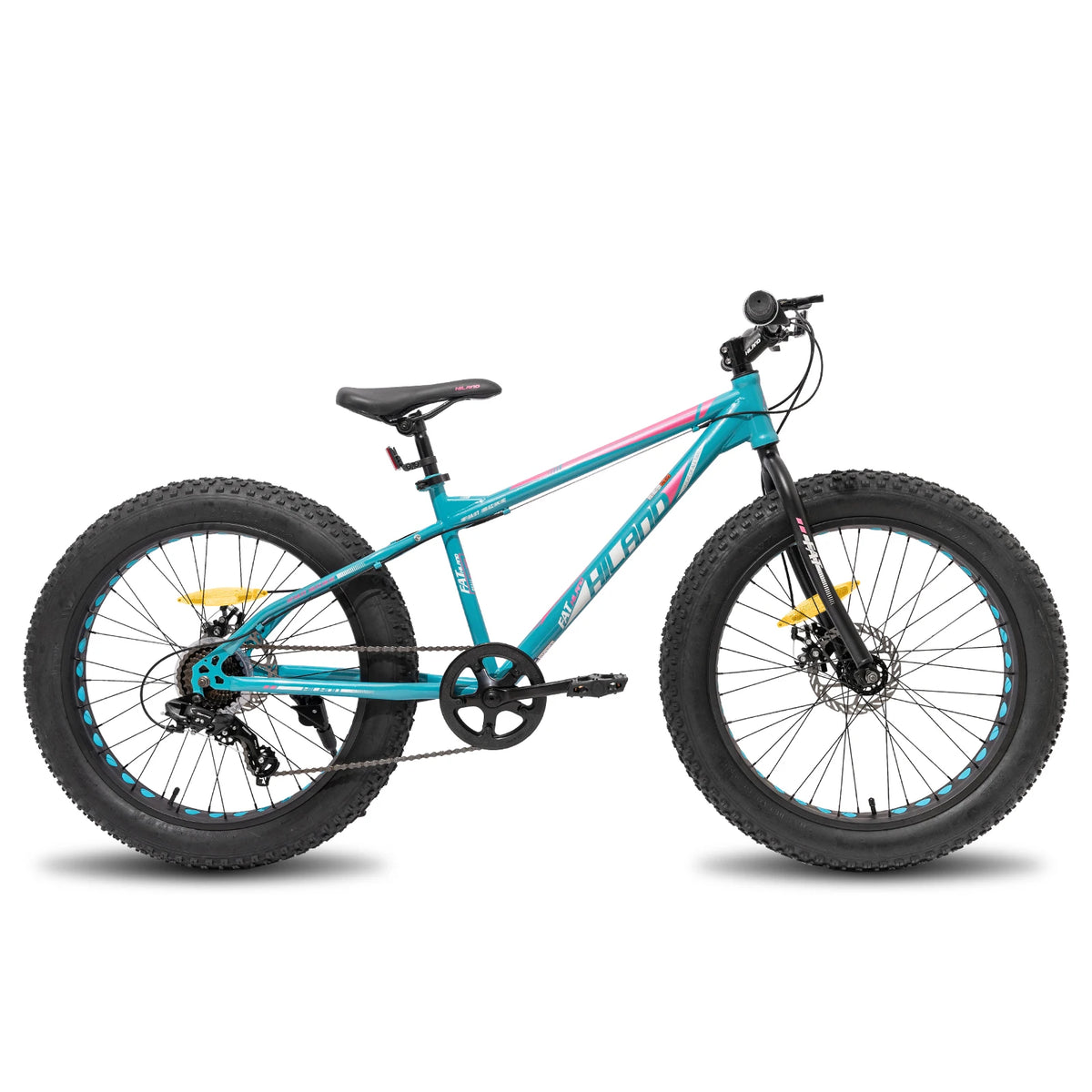 Hiland Fat Tire Mountain Bike Shimano Gears Dual Disc Brakes