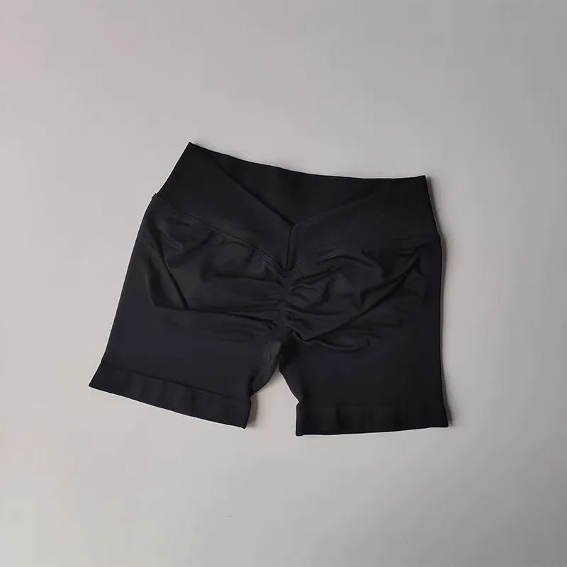 European American Butt Lifting Shorts Back V Waist Fitness