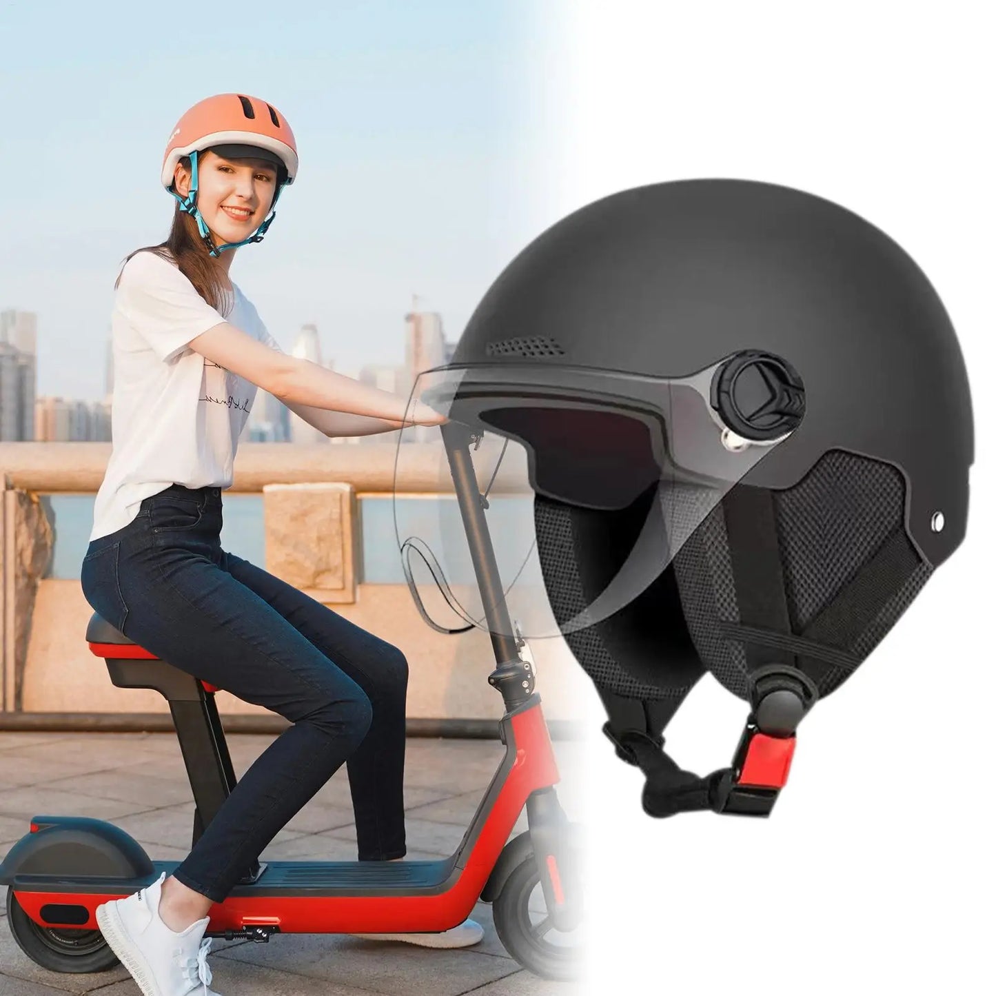 Ultralight EBike Helmet With Ear Protection For Electric Scooters