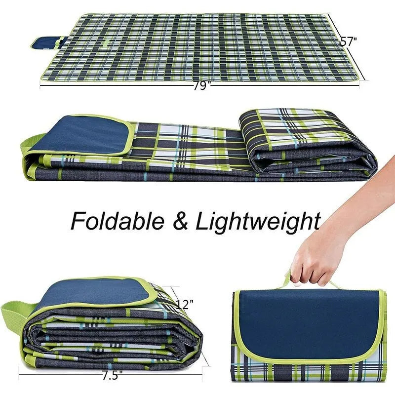 NONECN Waterproof Outdoor Picnic Mat Folding Camping Beach Blanket