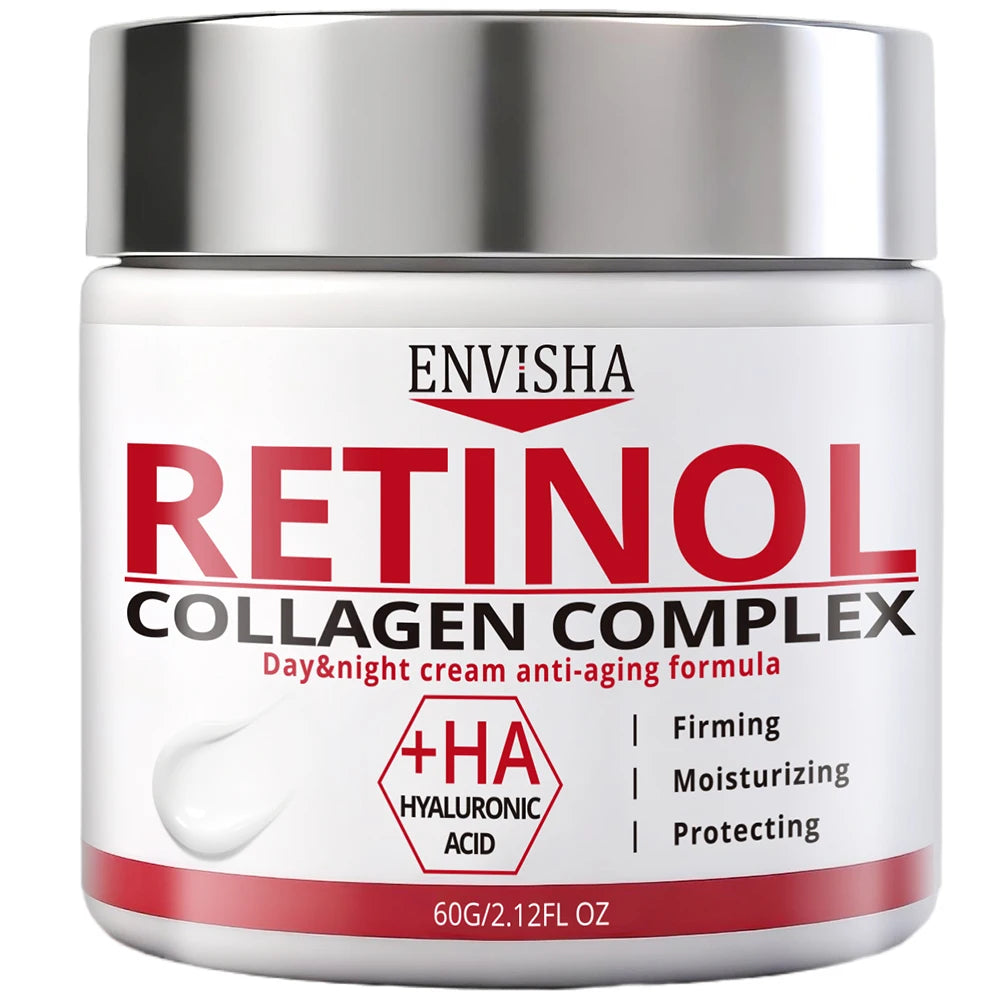 ENVISHA Hyaluronic Acid Collagen Face Cream Anti Aging Moisturizer