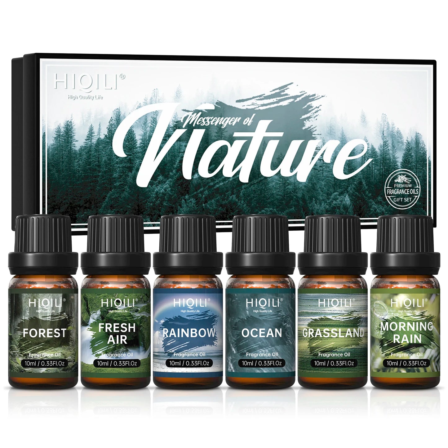 HIQILI Fragrance Oil Set 6 Pieces Pure Perfume Oils Diffuser