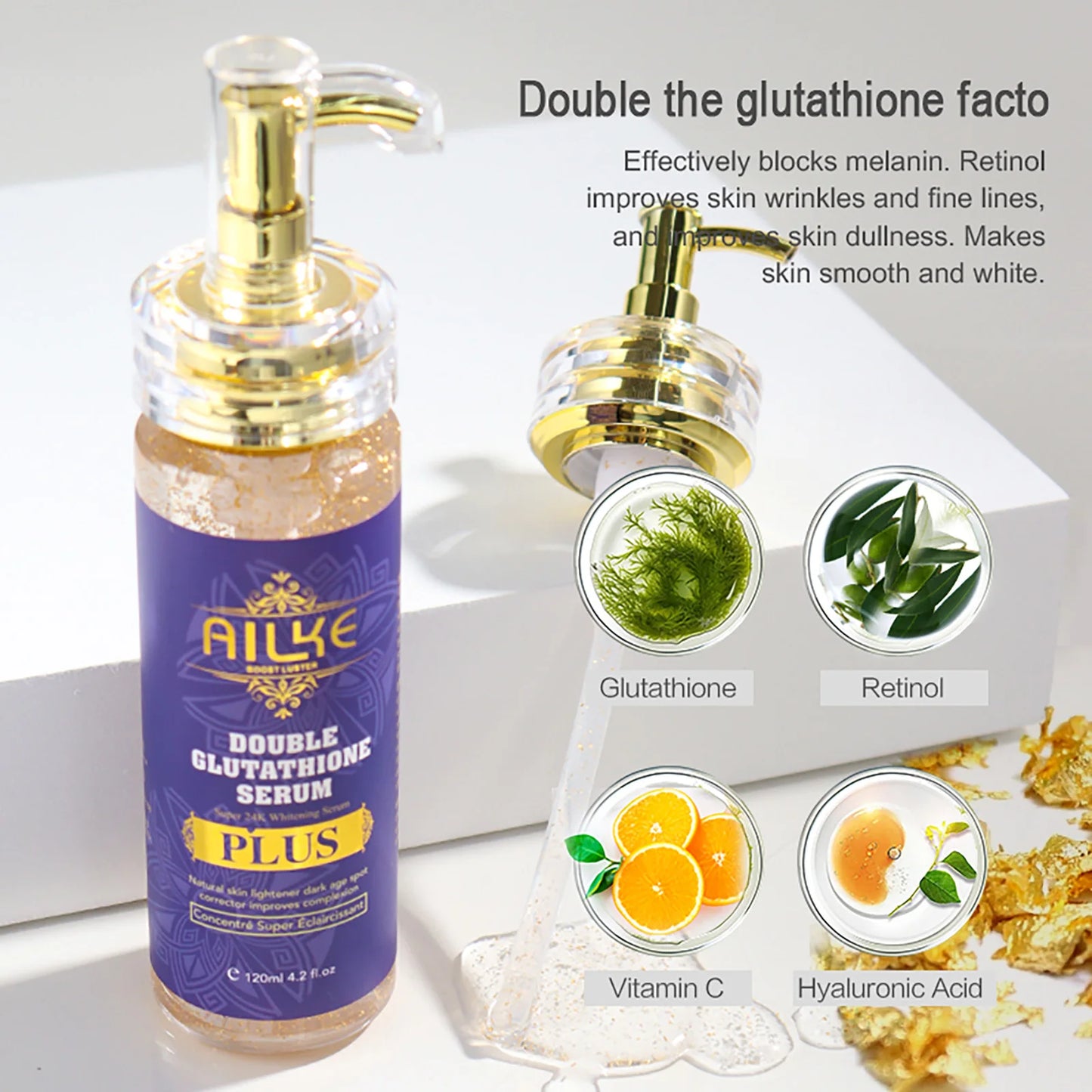 AILKE Double Glutathione Whitening Set For All Skin Types