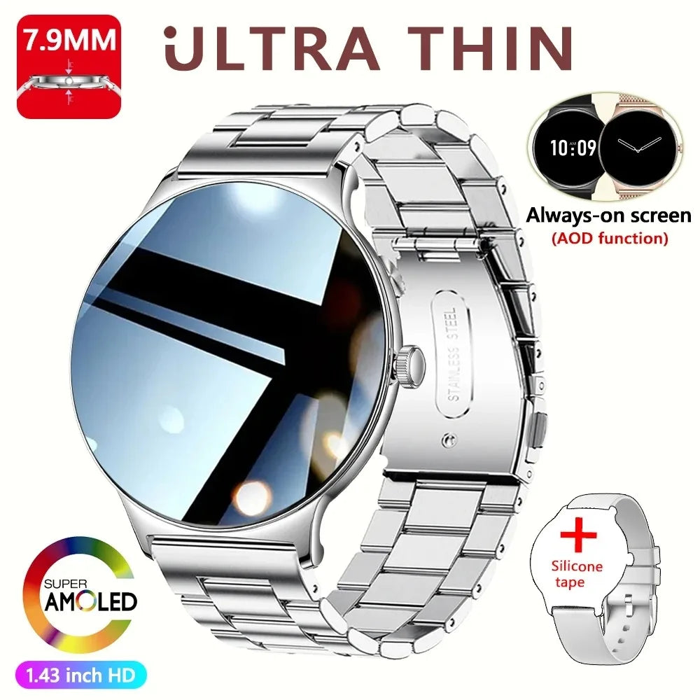 Hiwego Women Ultra Thin Smart Watch With Always On Display