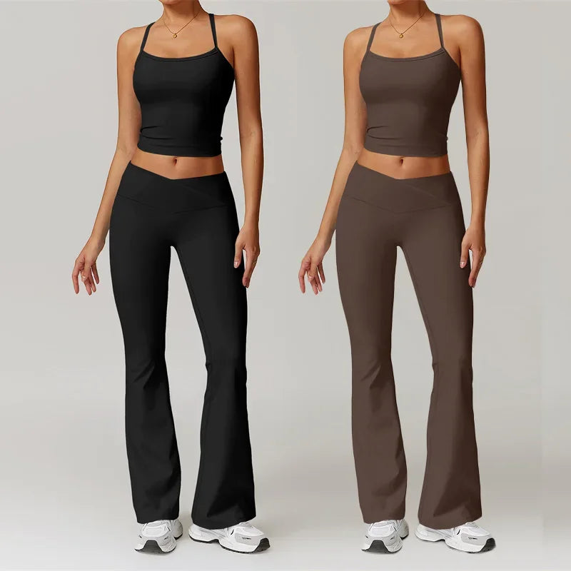 Nude Feel Yoga Set 2 Piece Sports Outfit For Women