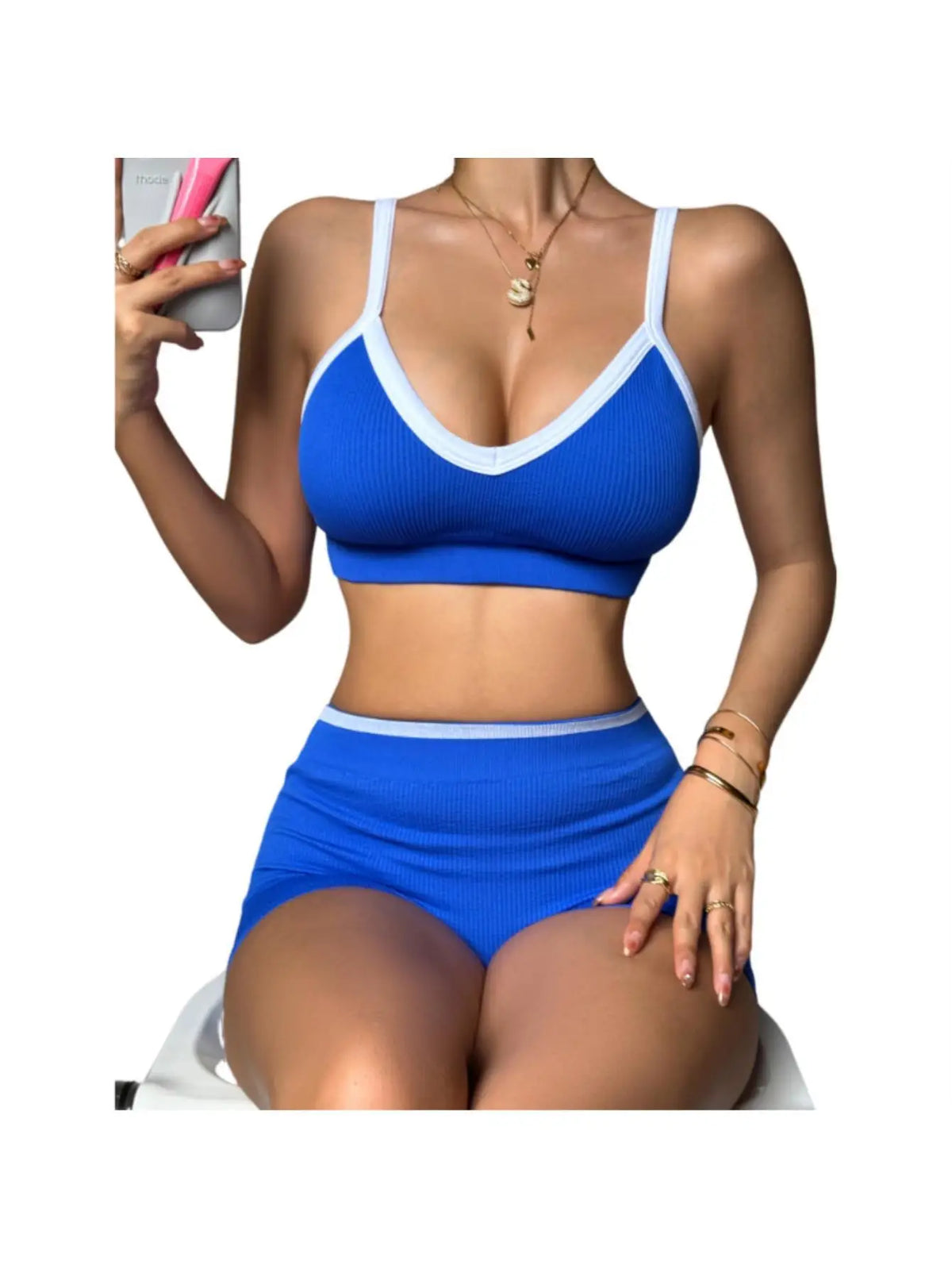 Women's Quick Dry Sports Bra Set For Yoga And Running