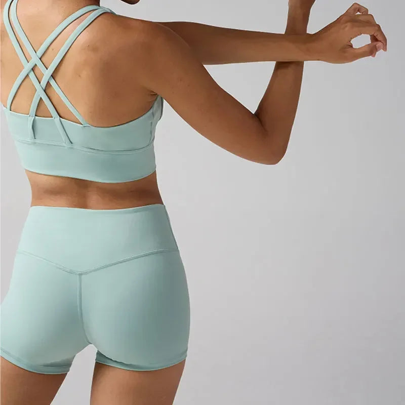 COZOK High Waisted Yoga Shorts Women Quick Dry Breathable