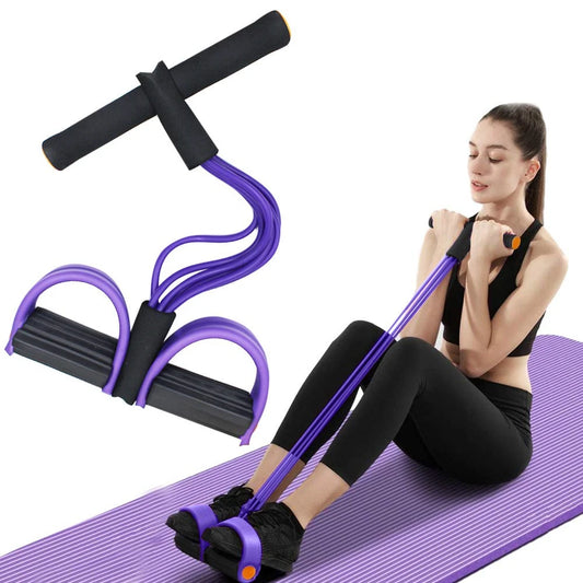 6 Tube Resistance Band Multi Function Tension Rope Pedal Exerciser