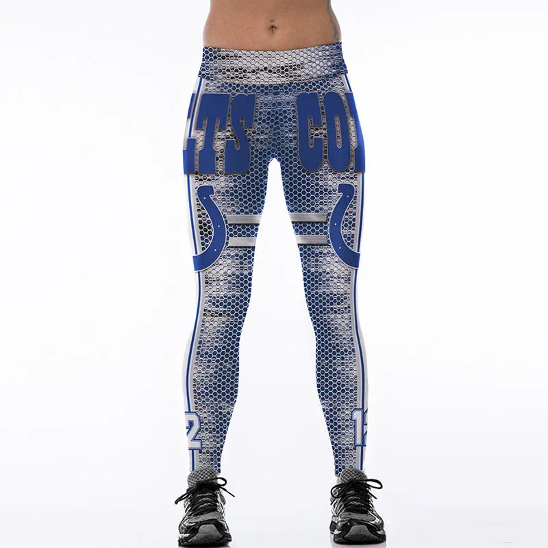 Junxi Wan 3D Cat Print Leggings Women High Waist Fitness
