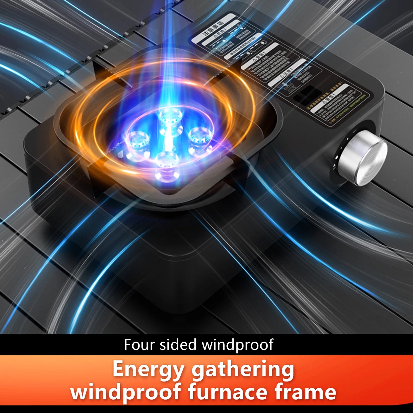 BISINNA Camping Gas Stove 5800W High Firepower Outdoor Portable Cassette Burner for Picnic Hiking Trekking