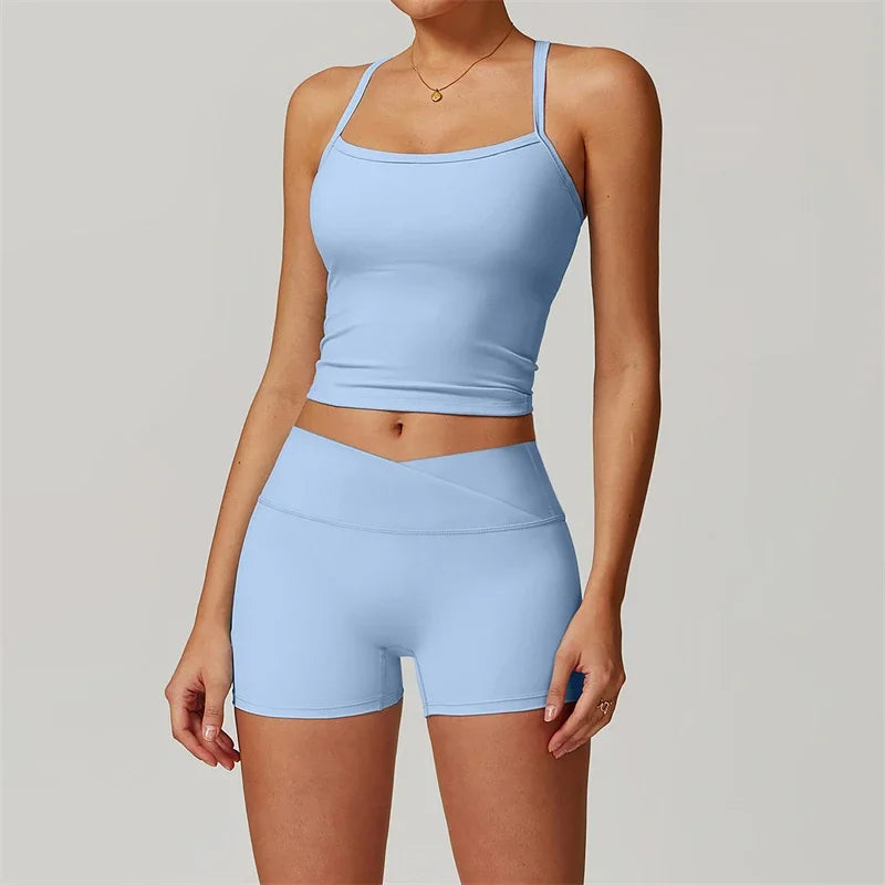 Nude Feel Yoga Set 2 Piece Sports Outfit For Women