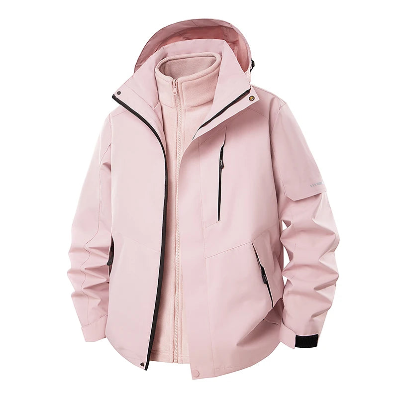 OTIKKC Waterproof Windproof Three In One Thermal Outdoor Jacket